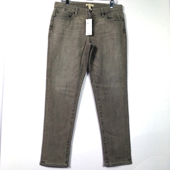 Eileen Fisher Organic Gray Boyfriend Jeans 8 - Picture 2 of 8